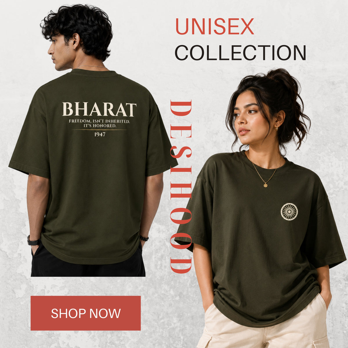 Bharat 1947 Oversized T-Shirt