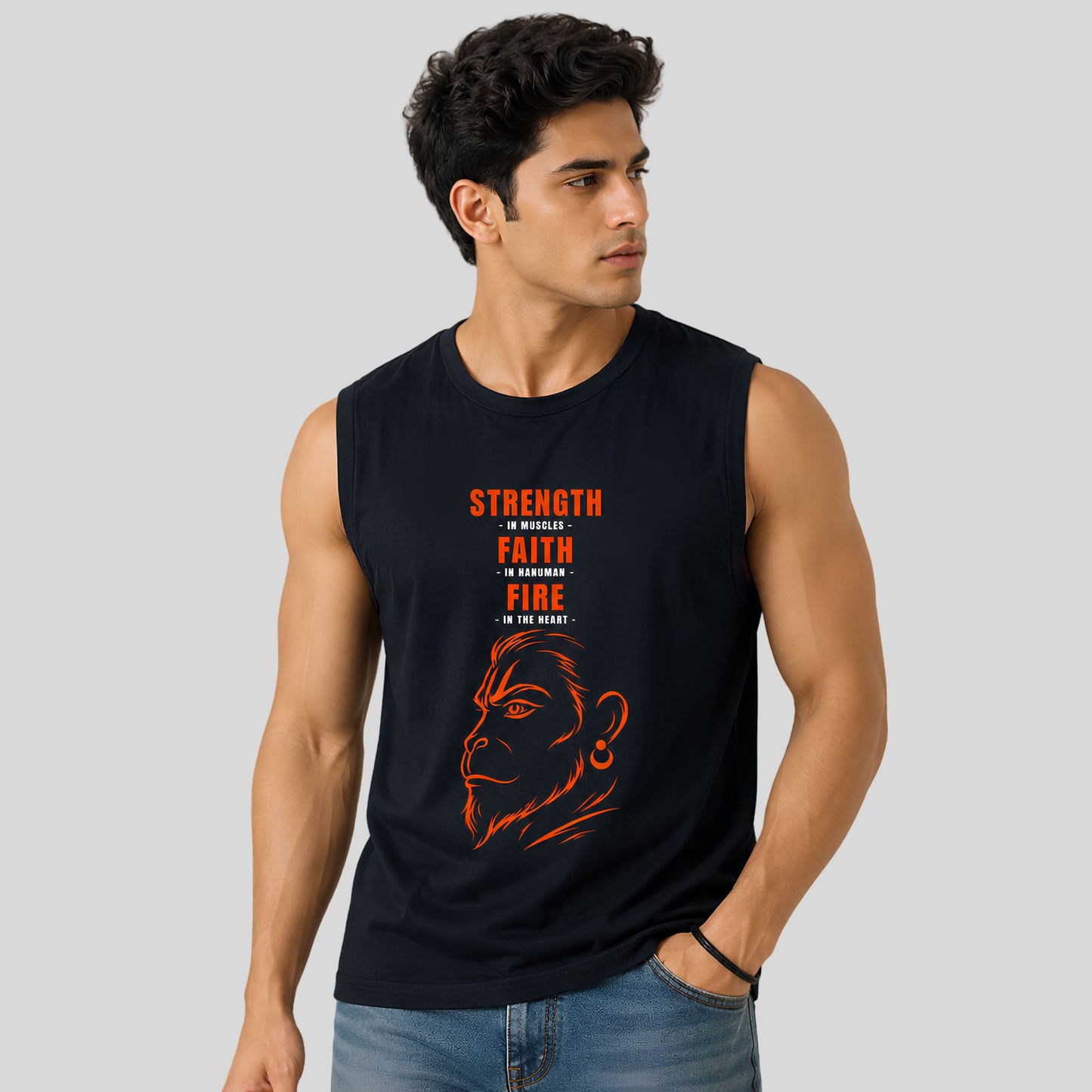Hanuman Sleeveless T-Shirt