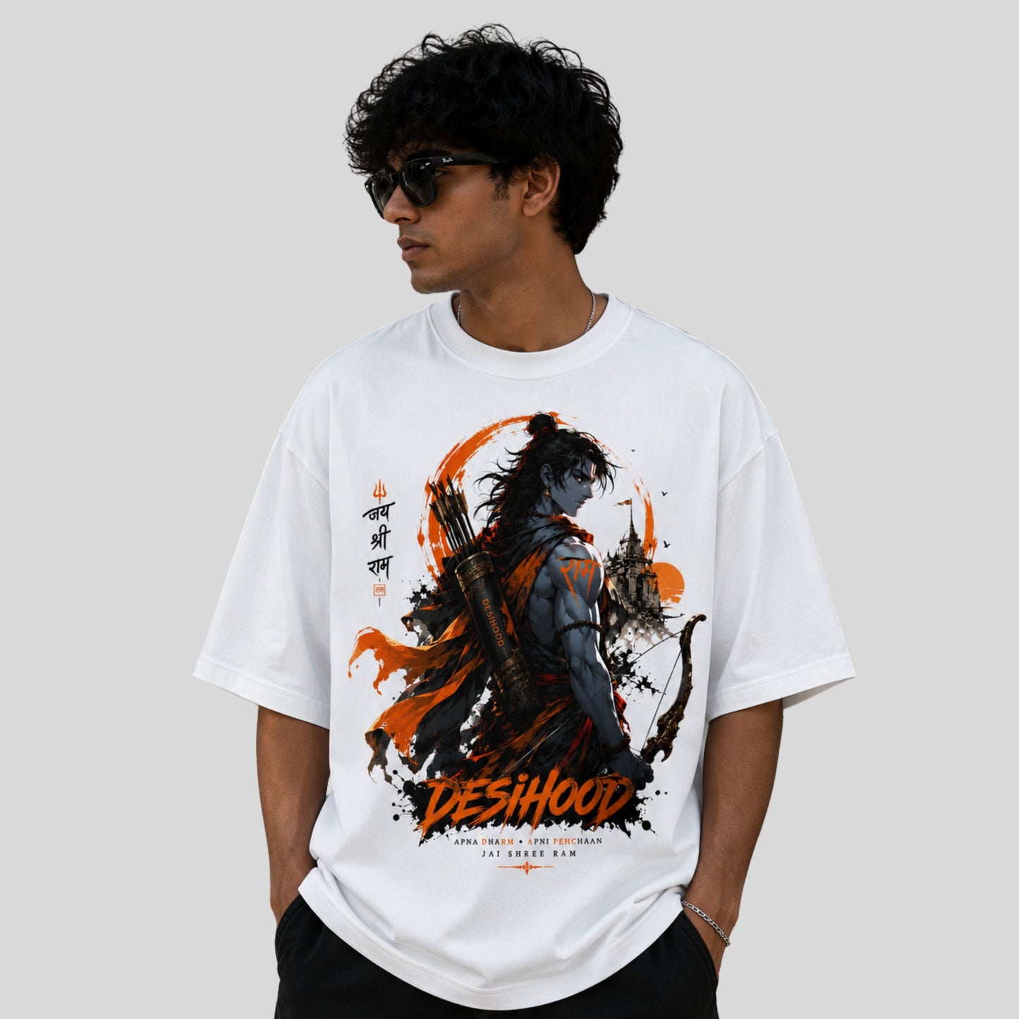 Lord Ram Anime Oversized T-Shirt