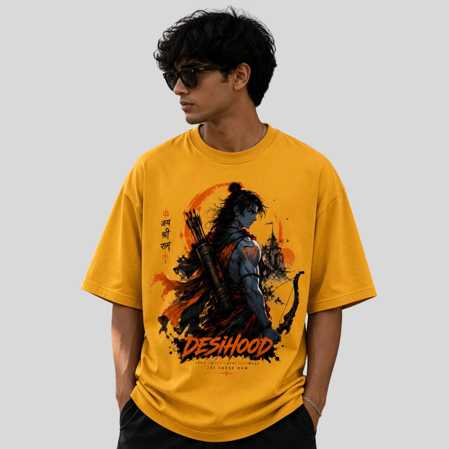 Lord Ram Anime Oversized T-Shirt